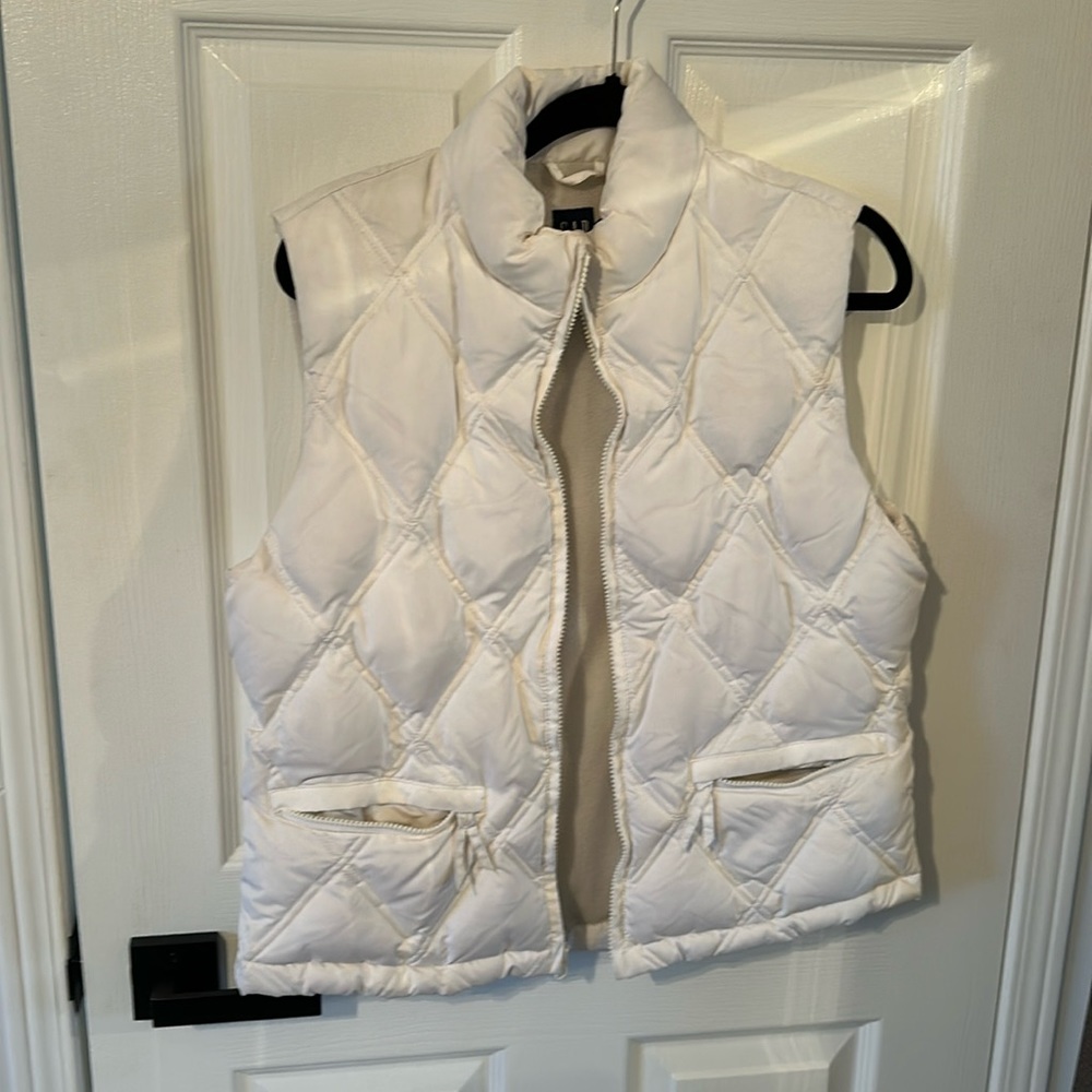 White down winter vest from The Gap